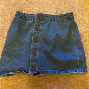 Mini jean skirt